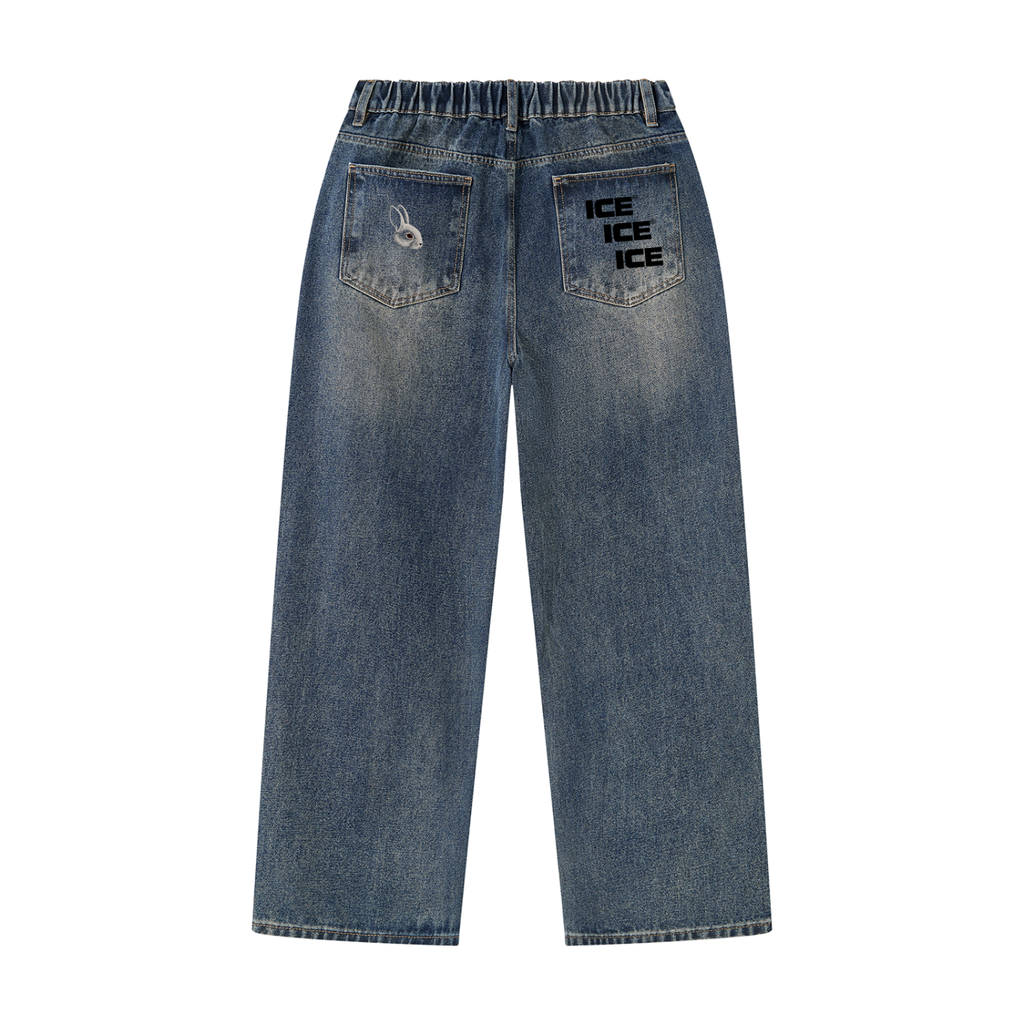 Men's Vintage Wash Denim Jeans