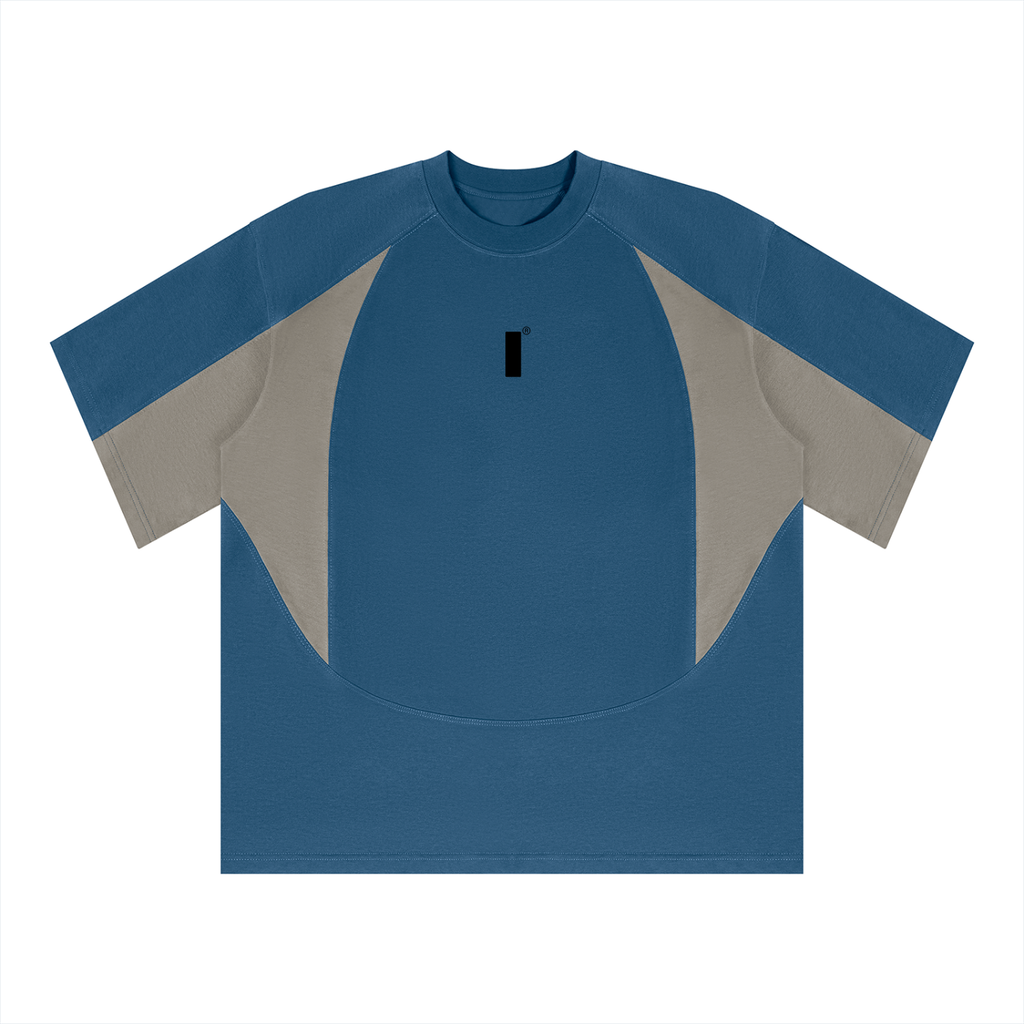 Unisex Color Block Paneling T-Shirt