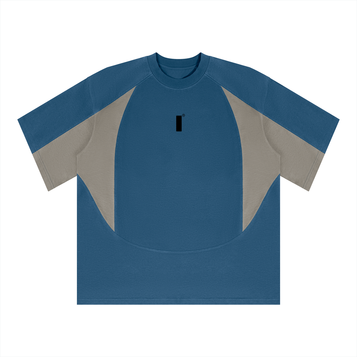 Unisex Color Block Paneling T-Shirt