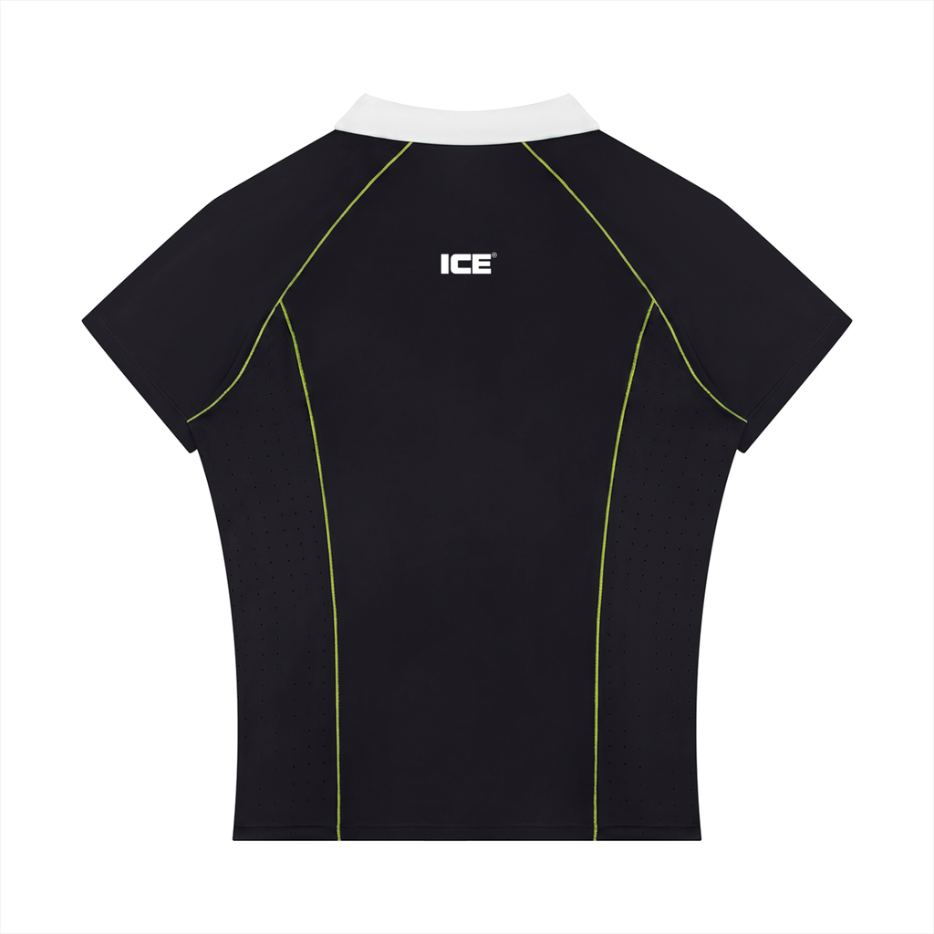 Women’s Slim Fit Quarter-Zip Polo Shirt
