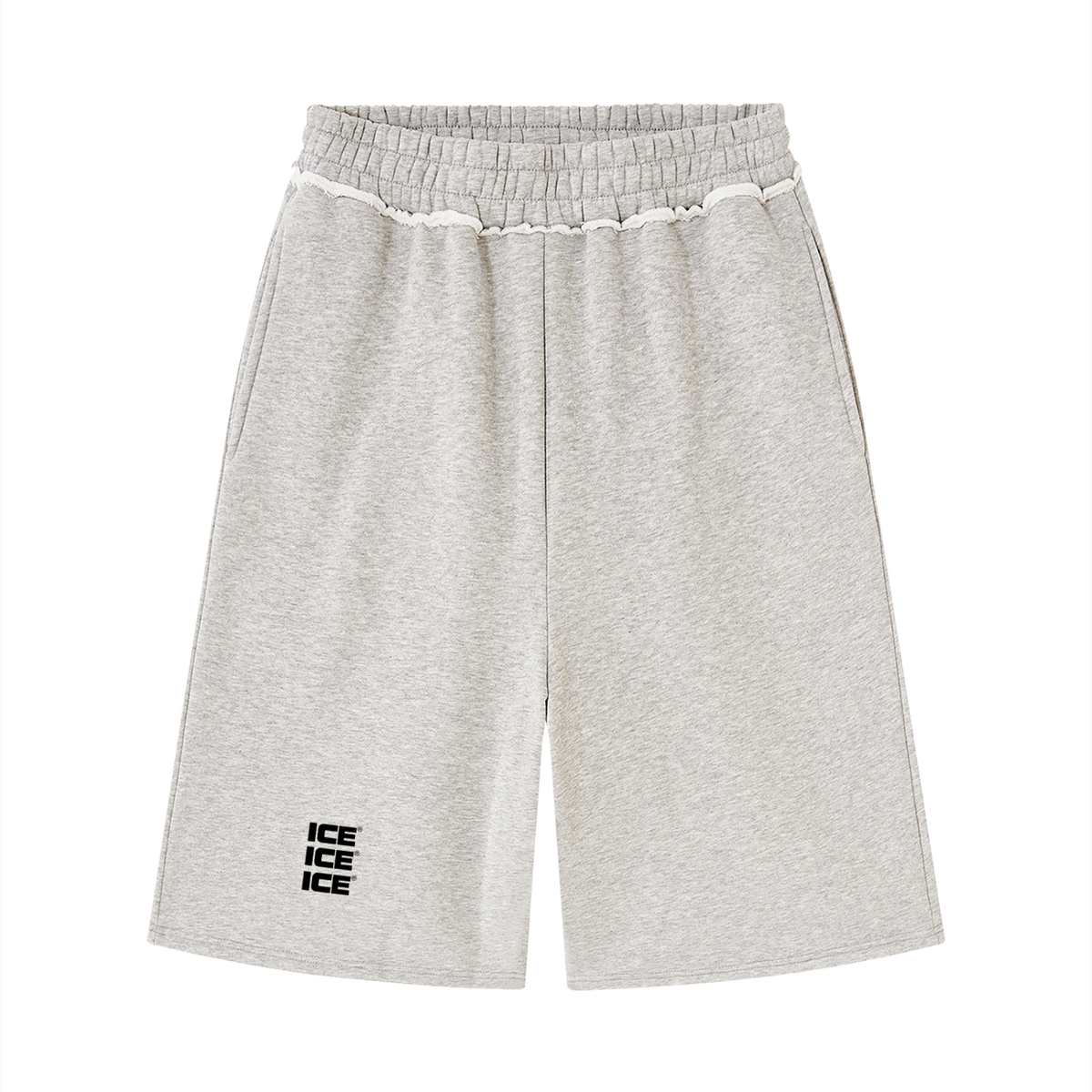 Unisex Raw Edge Fleece Shorts