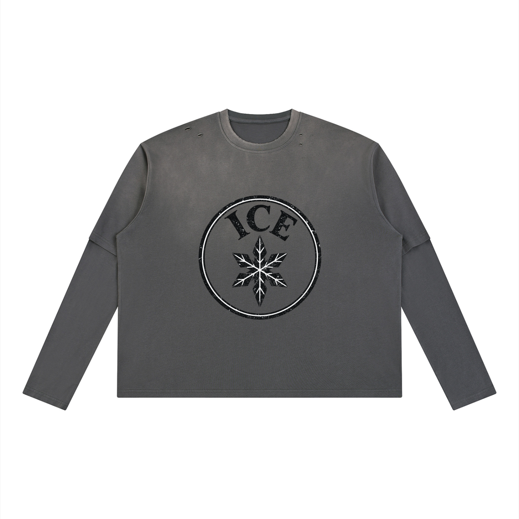 Unisex Vintage Wash Layered T-Shirt