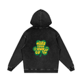 Snow Washed Loose Cotton Hoodie