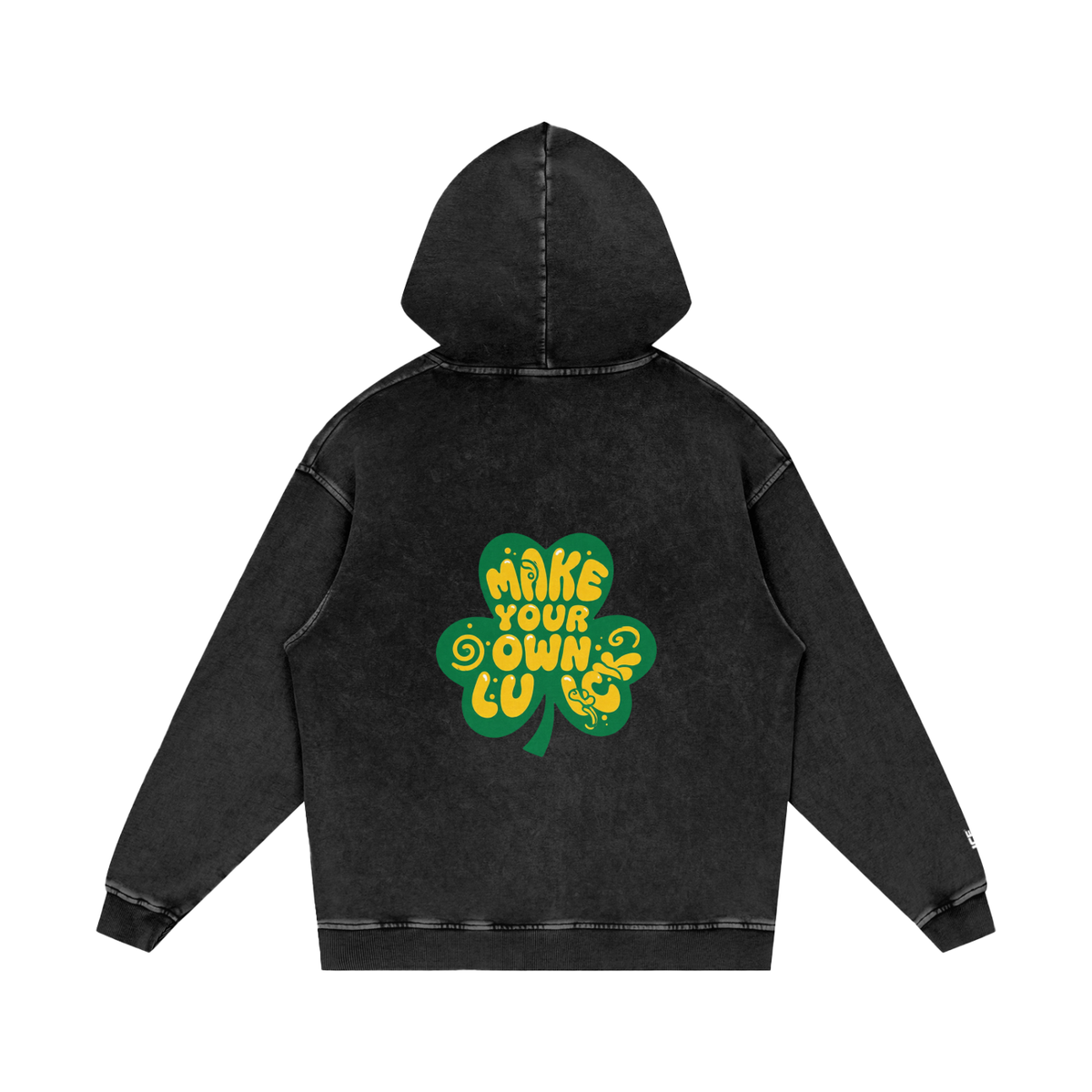 Snow Washed Loose Cotton Hoodie