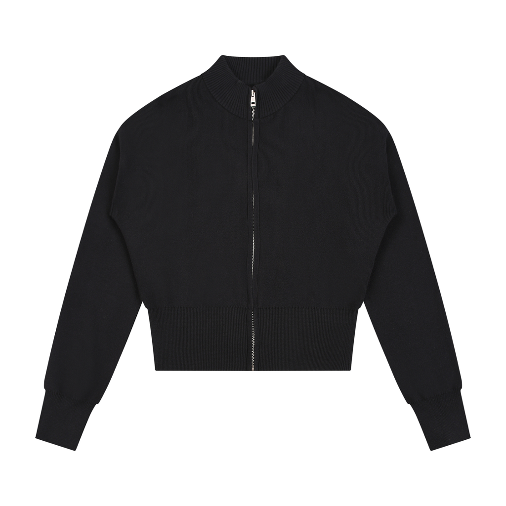 Women’s Mock Neck Zip Up Cardigan