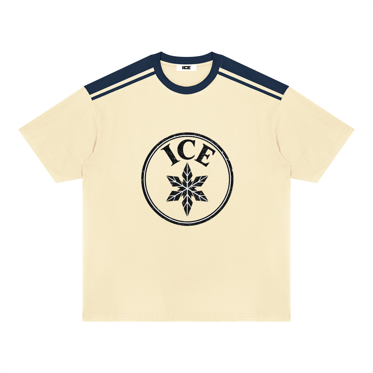 Unisex Color Block Loose T-Shirt