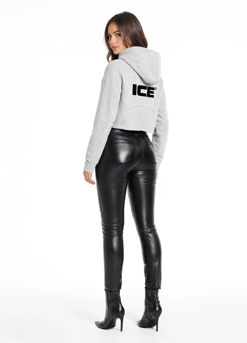Cropped Half-Zip Hoodie