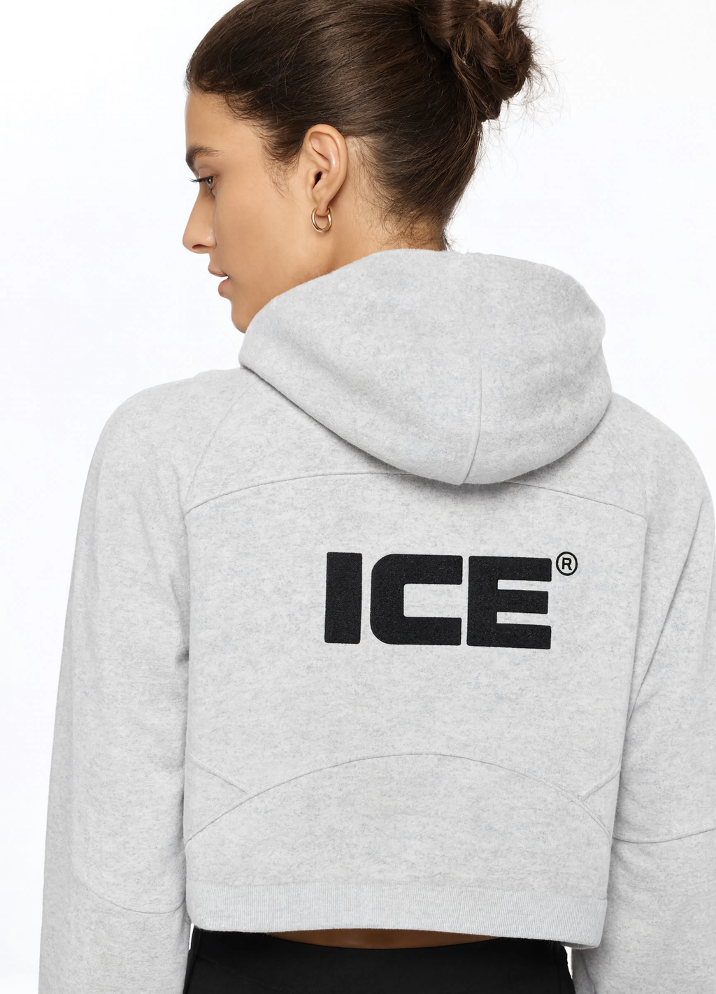 Cropped Half-Zip Hoodie