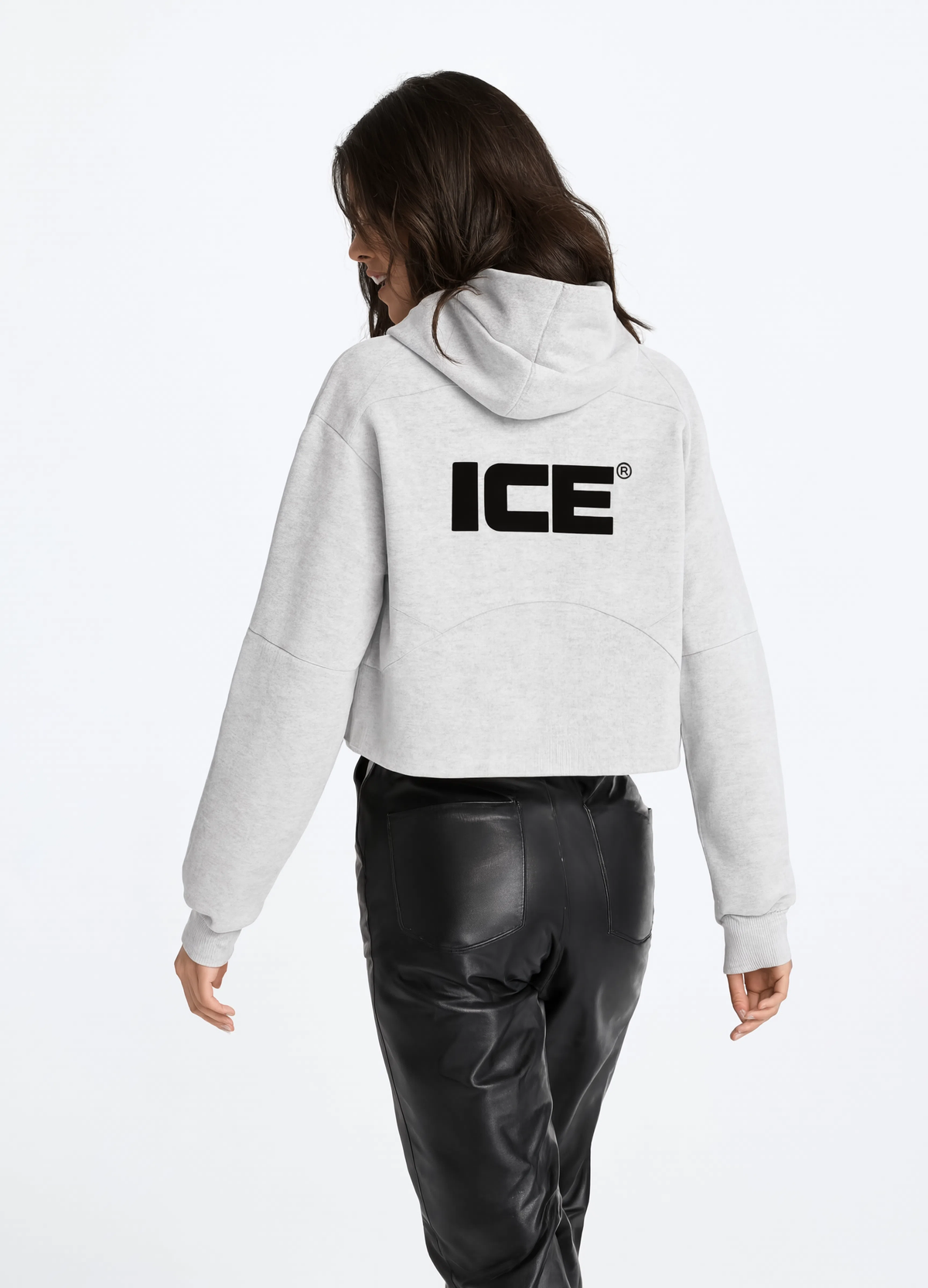Cropped Half-Zip Hoodie