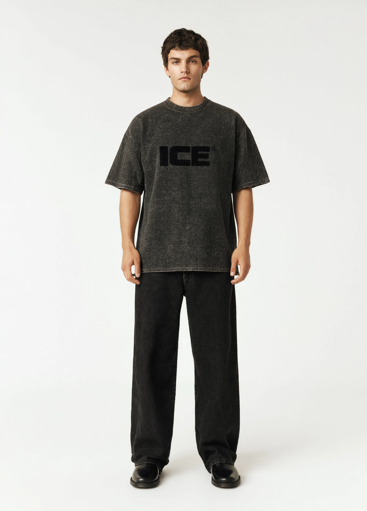 Textured Waffle X Boxy T-Shirt