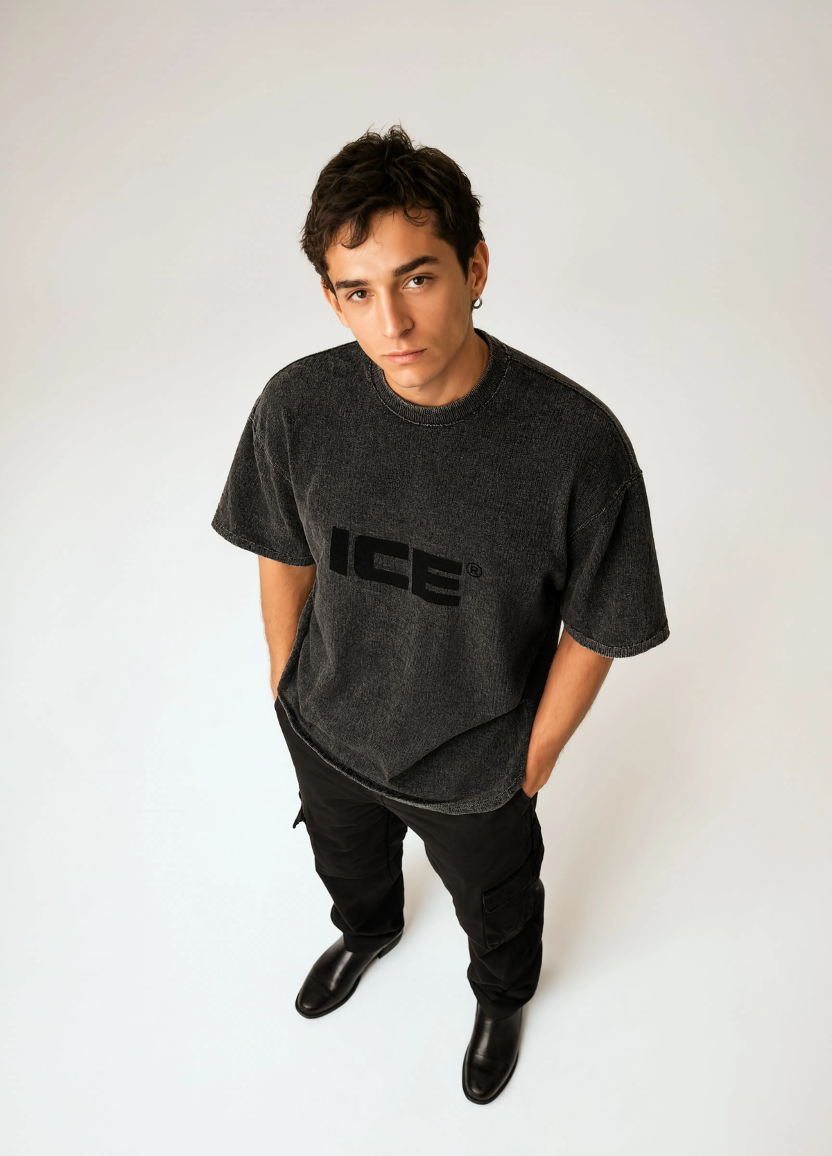 Textured Waffle X Boxy T-Shirt