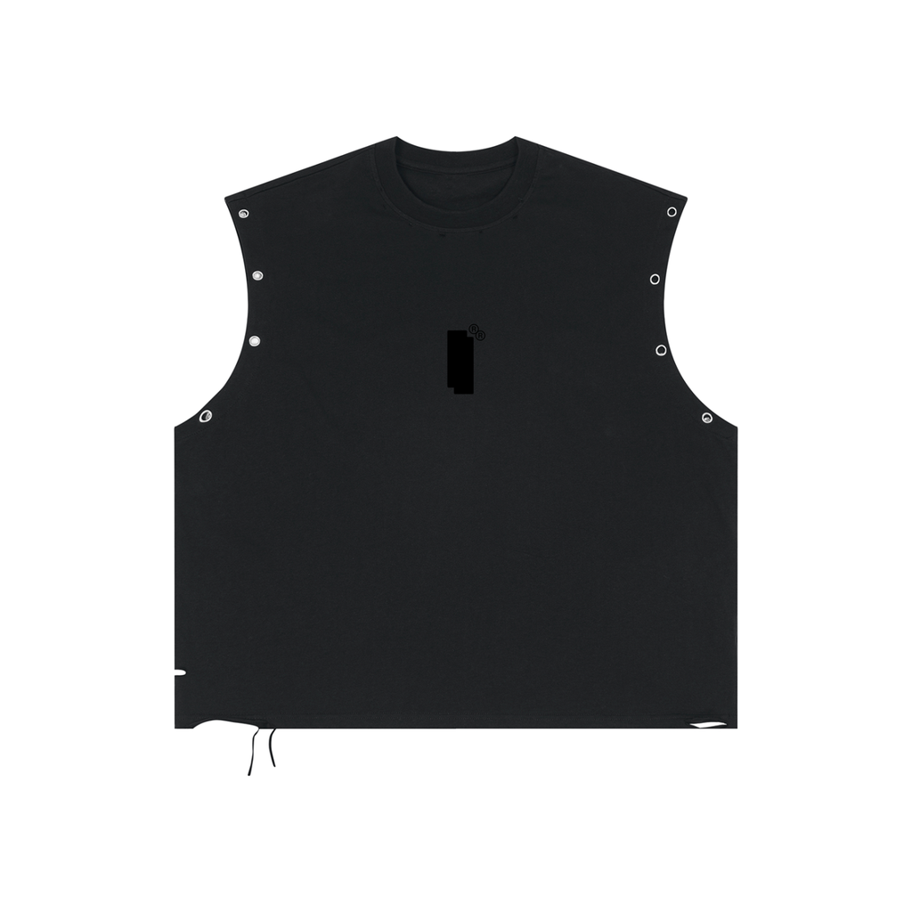 Distressed Grommet Eyelet Tank Top