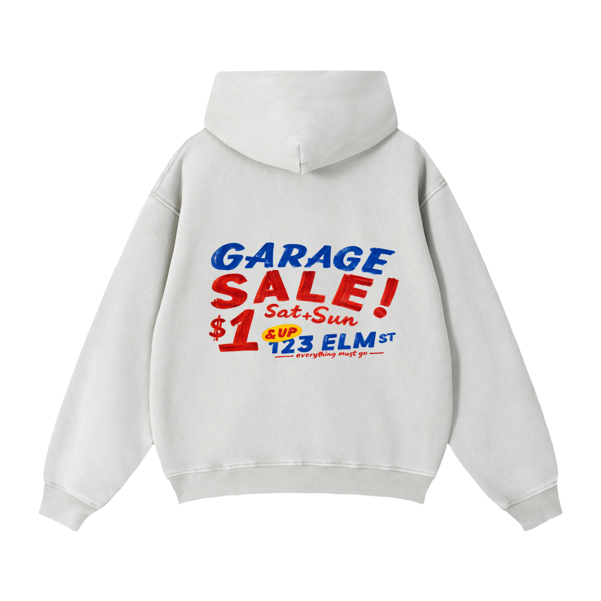 Zip-Through Boxy Fleece Hoodie