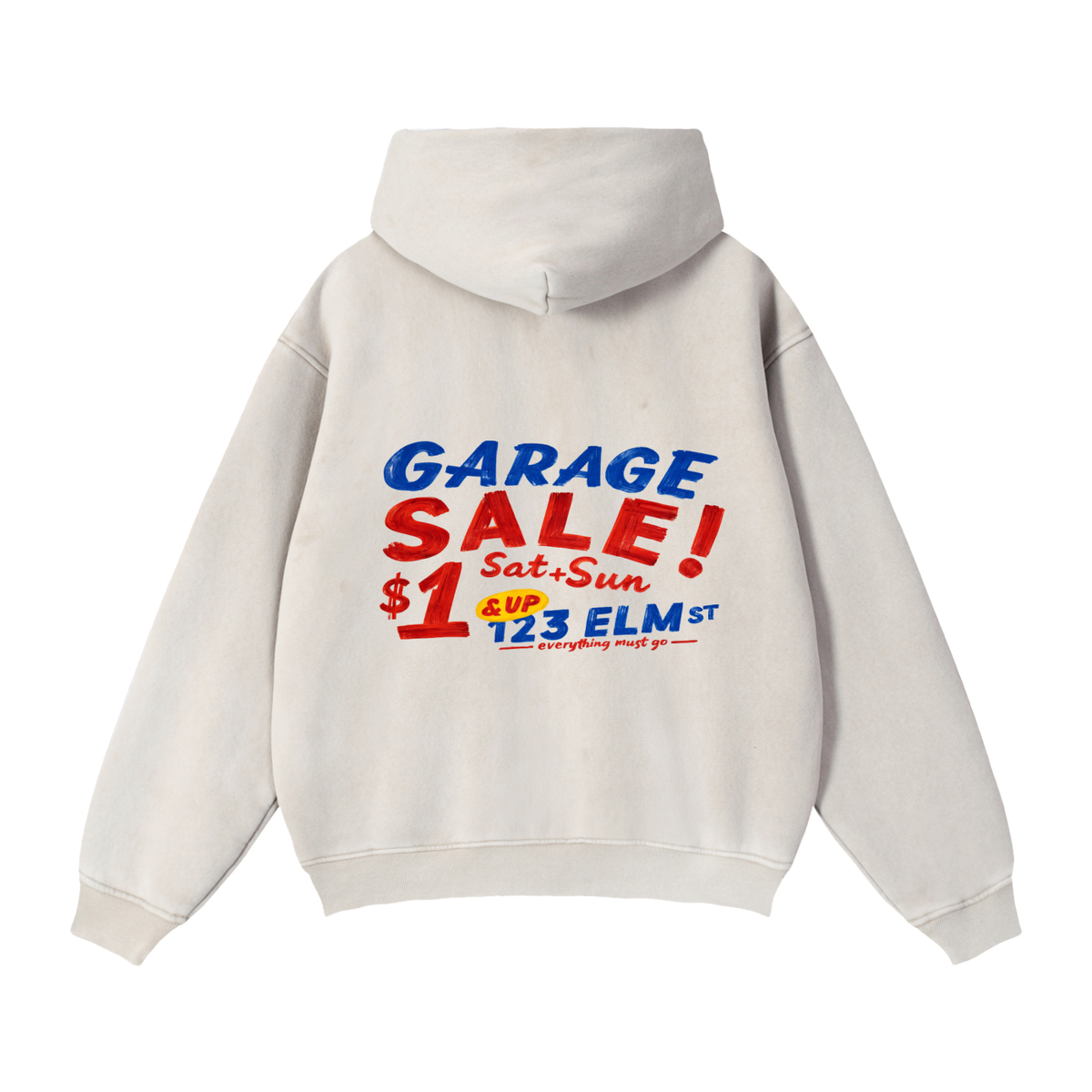 Zip-Through Boxy Fleece Hoodie