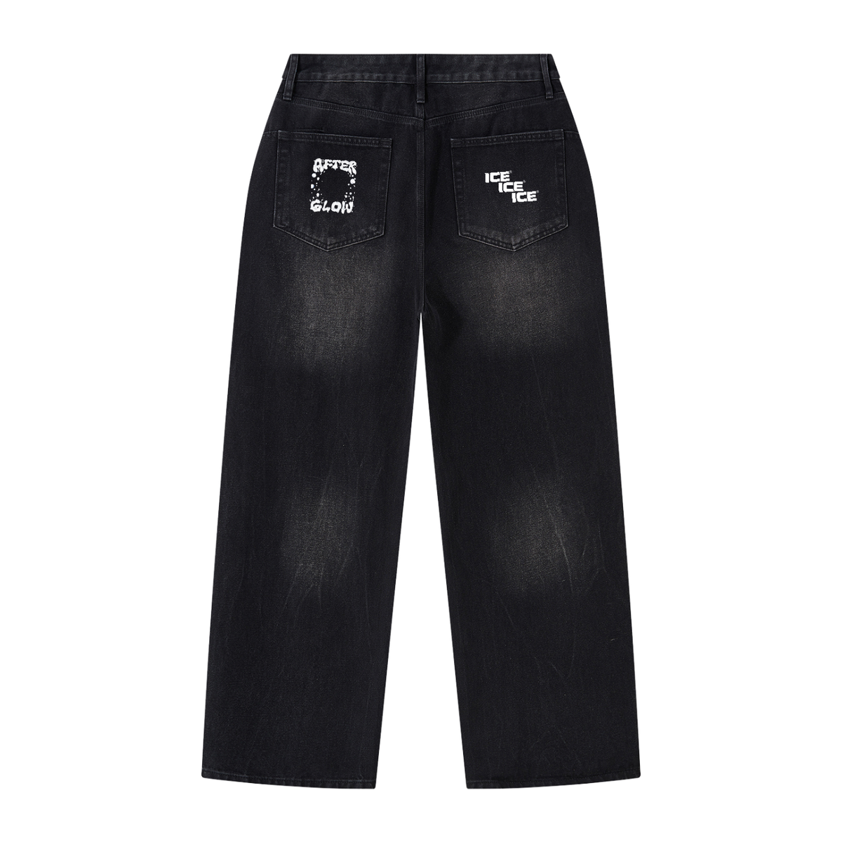 Men's Vintage Wash Wide Leg Jeans