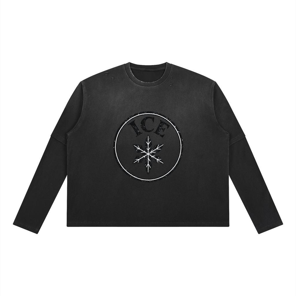 Unisex Vintage Wash Layered T-Shirt